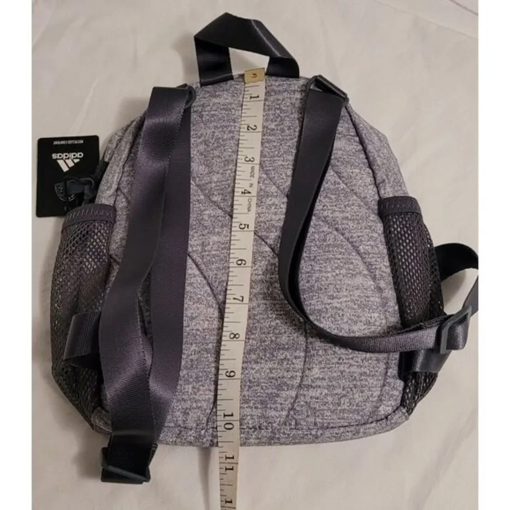 Adidas mini backpack gray‎ & black New with tags